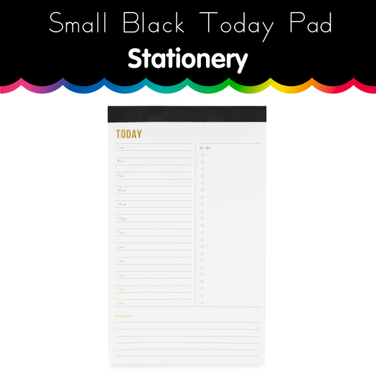 Small Black Today Pad