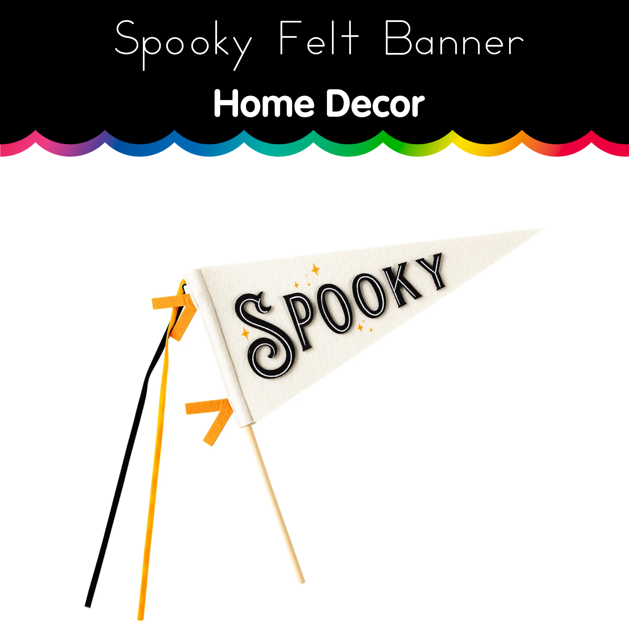 Spooky Felt Banner