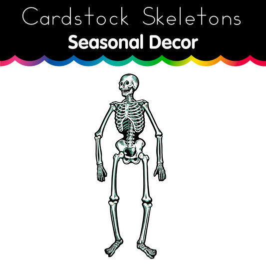 Jointed Cardstock Skeletons