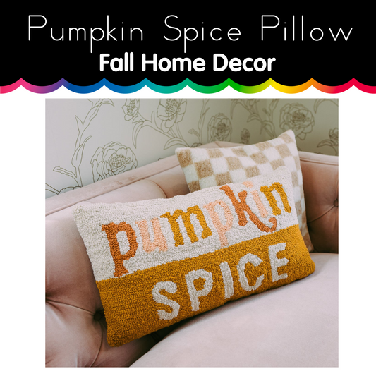 Pumpkin Spice Pillow │ Fall Home Decor 