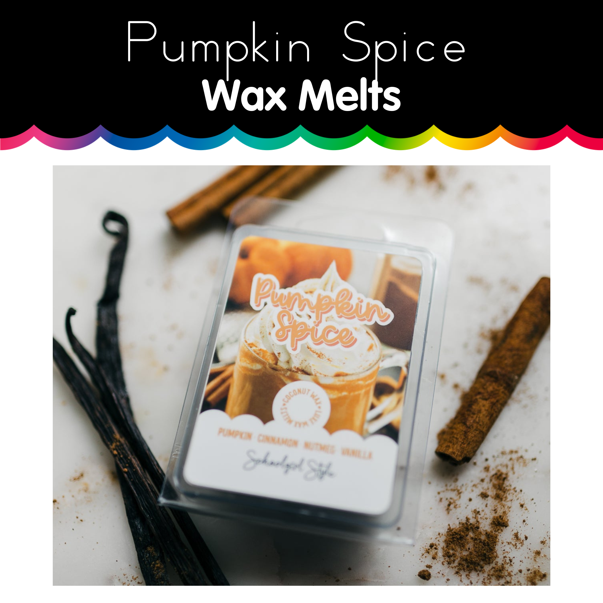 Pumpkin Spice Wax Melts |  Pumpkin, Cinnamon, Nutmeg, and Vanilla 