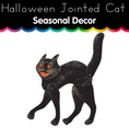 Load image into Gallery viewer, Vintage Halloween Jointed Cat
