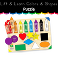 Load image into Gallery viewer, Lift & Learn Colors & Shapes Puzzle
