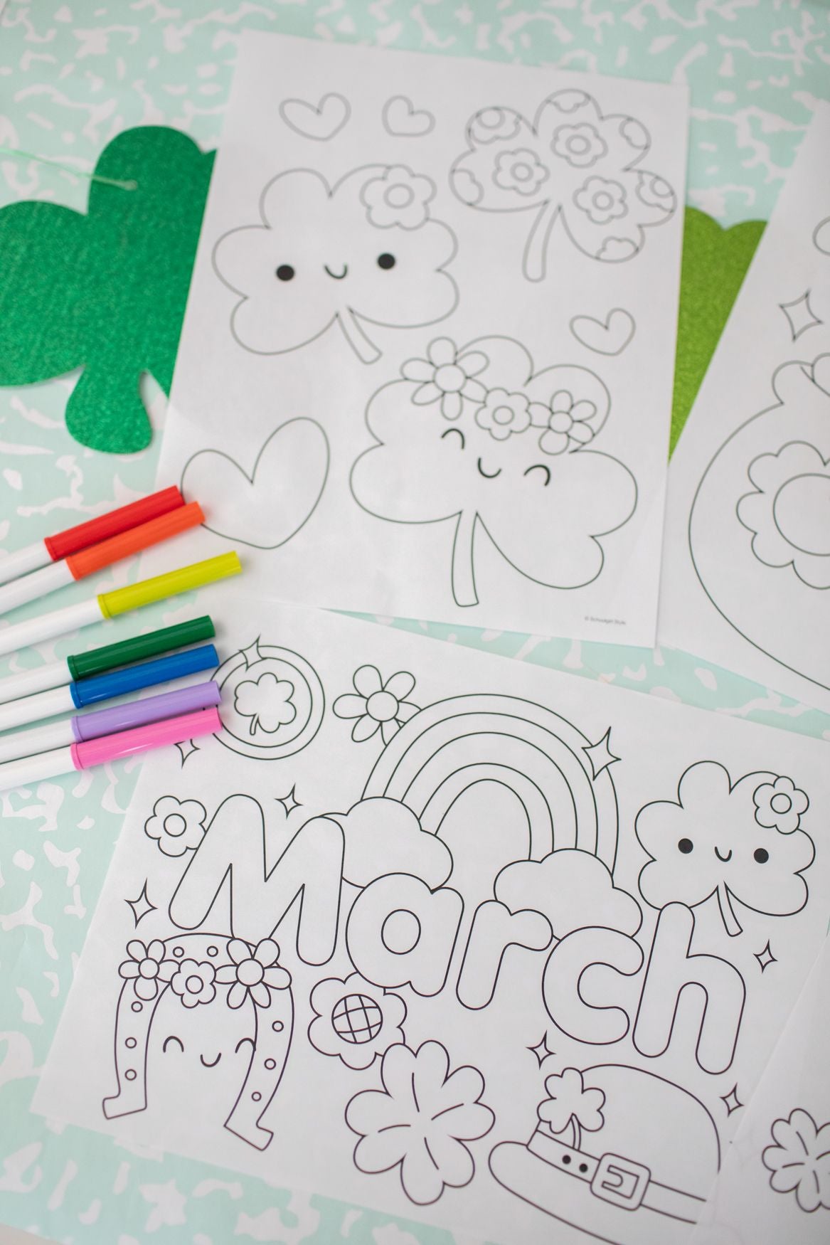 Free Printable March Coloring Pages Pack 2