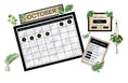 Load image into Gallery viewer, Boho Classroom Calendar Bulletin Board Set By Schoolgirl Style
