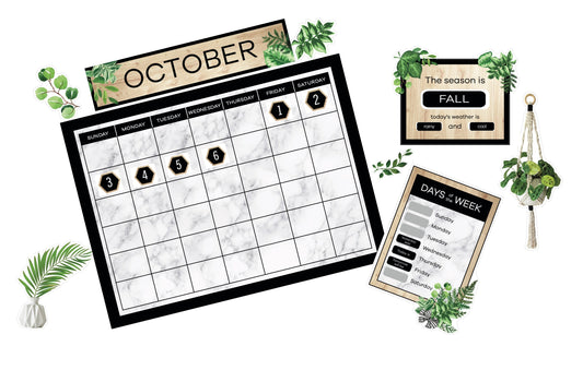 Boho Classroom Calendar Bulletin Board Set By Schoolgirl Style