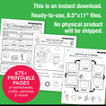 Load image into Gallery viewer, Printable First Grade Fall Homeschool Curriculum Bundle (September, October, November)
