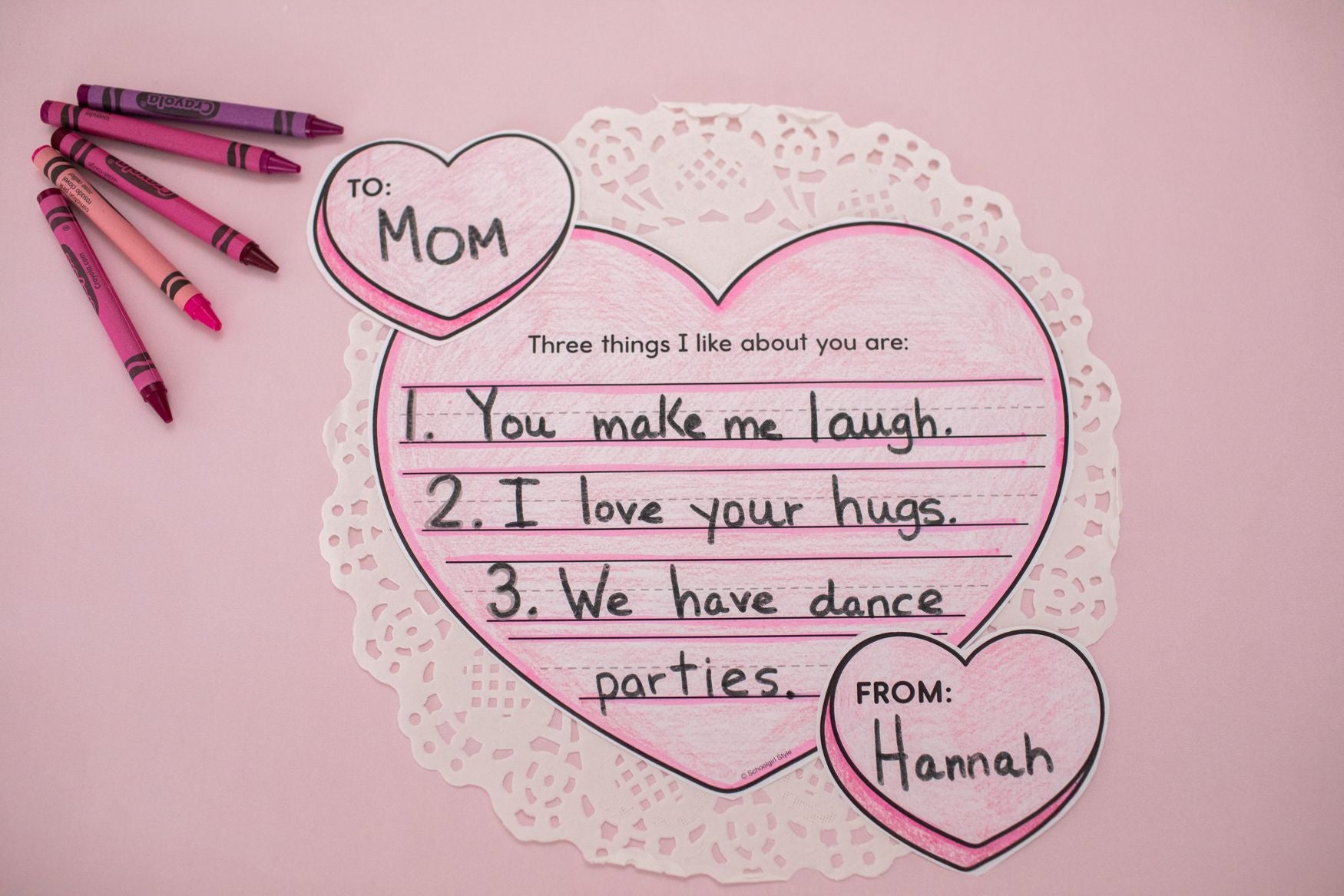 Printable February A Valentine For You Craftivity