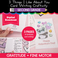 Load image into Gallery viewer, Printable February 3 Things I Like About You Card Writing Craftivity
