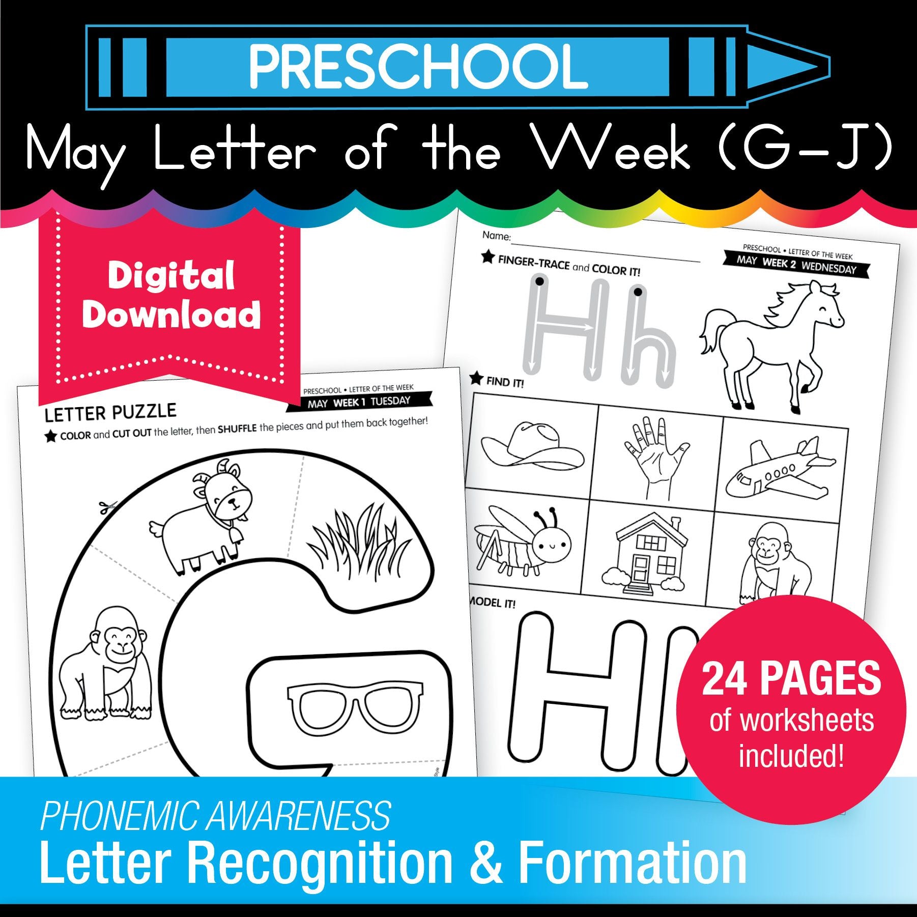 Printable Preschool May Letter Of The Week