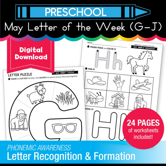 Printable Preschool May Letter Of The Week