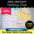 Load image into Gallery viewer, Printable April Hatching Chick Craftivity
