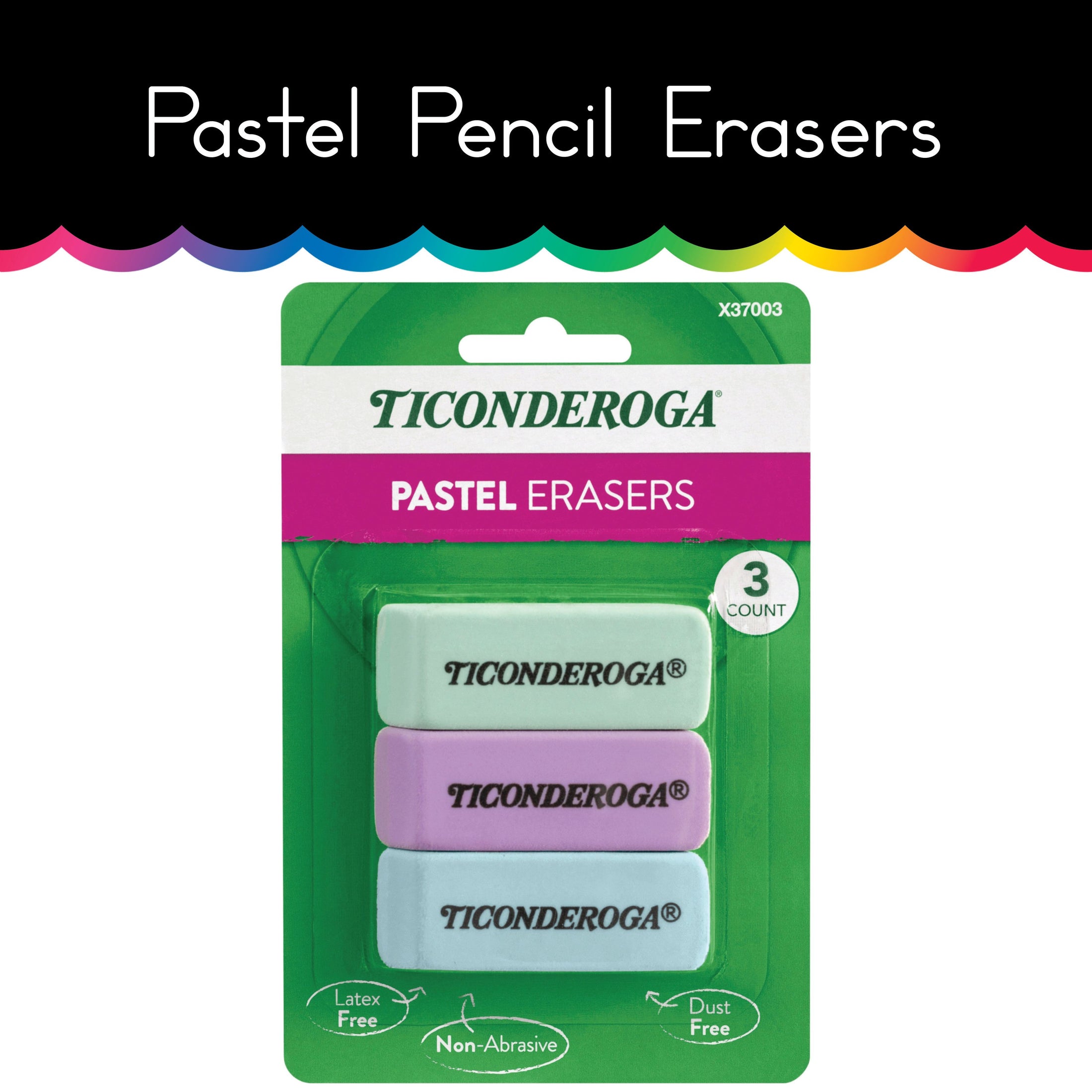 Pastel Pencil Erasers