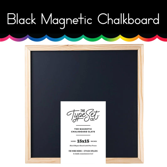 Black Magnetic Chalkboard