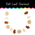 Load image into Gallery viewer, Felt Leaf Garland
