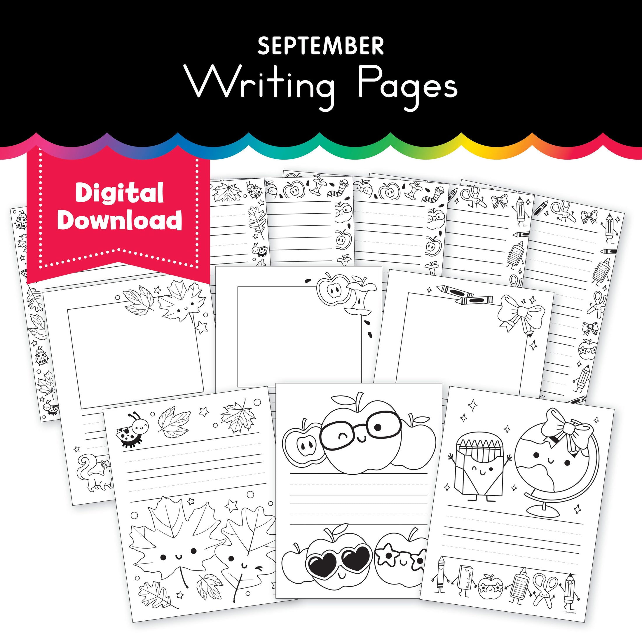September Writing Pages