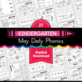 Load image into Gallery viewer, Printable Kindergarten May Daily Phonics
