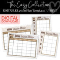 Load image into Gallery viewer, Neutral Lesson Plan Templates Printable Resource
