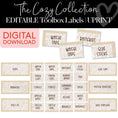 Load image into Gallery viewer, Neutral Tool Box Labels Printable Resource 
