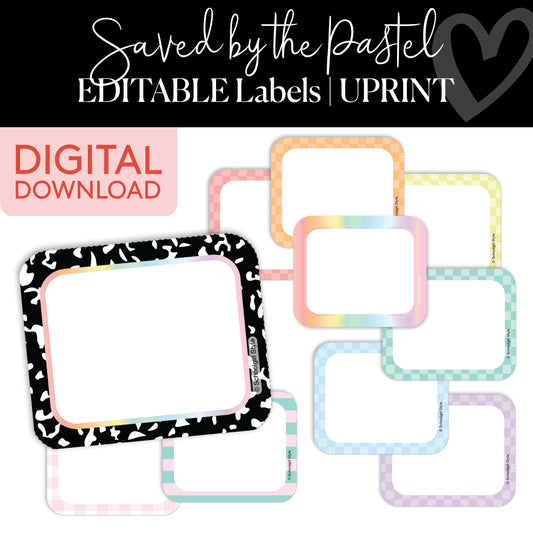 Pastel Labels Printable Resource