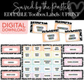 Load image into Gallery viewer, Pastel Tool Box Labels Printable Resource
