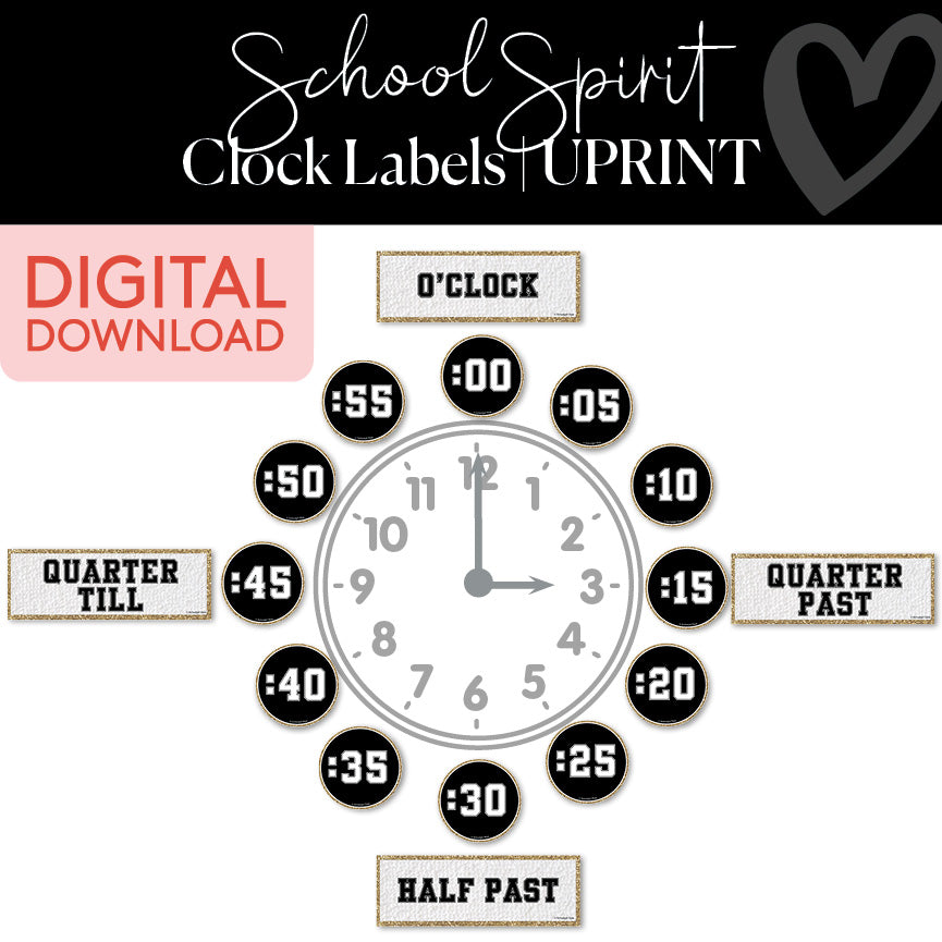 Clock Labels Printable Resource