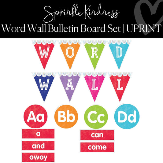 Bright Word Wall Printable Resource