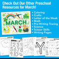 Load image into Gallery viewer, Printable Preschool March Directed Drawing Worksheets
