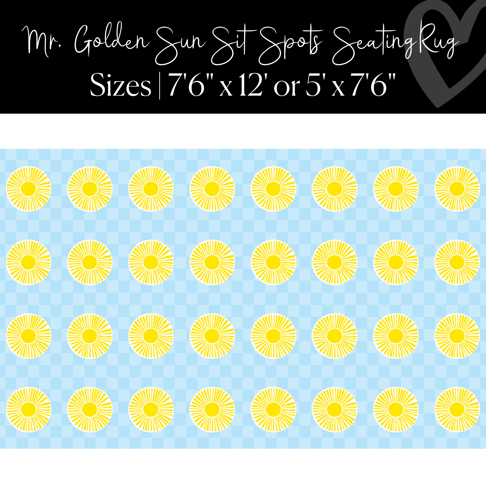 Peppy Sunshines Sit Spot Seating Classroom Rug by Flagship