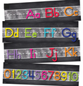 Load image into Gallery viewer, Rainbow Alphabet Line Bulletin Board Set by Schoolgirl Style
