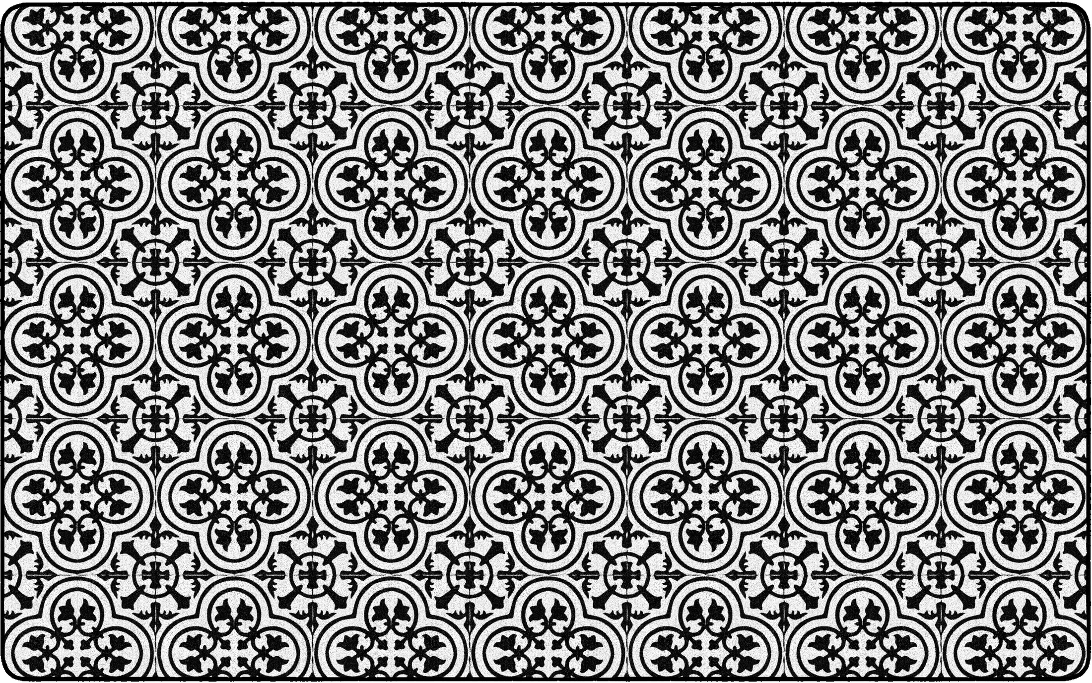 Black & White Tile Classroom Rug by Schoolgirl Style