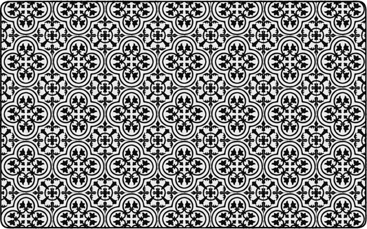 Black & White Tile Classroom Rug by Schoolgirl Style