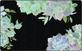 Load image into Gallery viewer, Succulents on Black Classroom Rug by schoolgirl style
