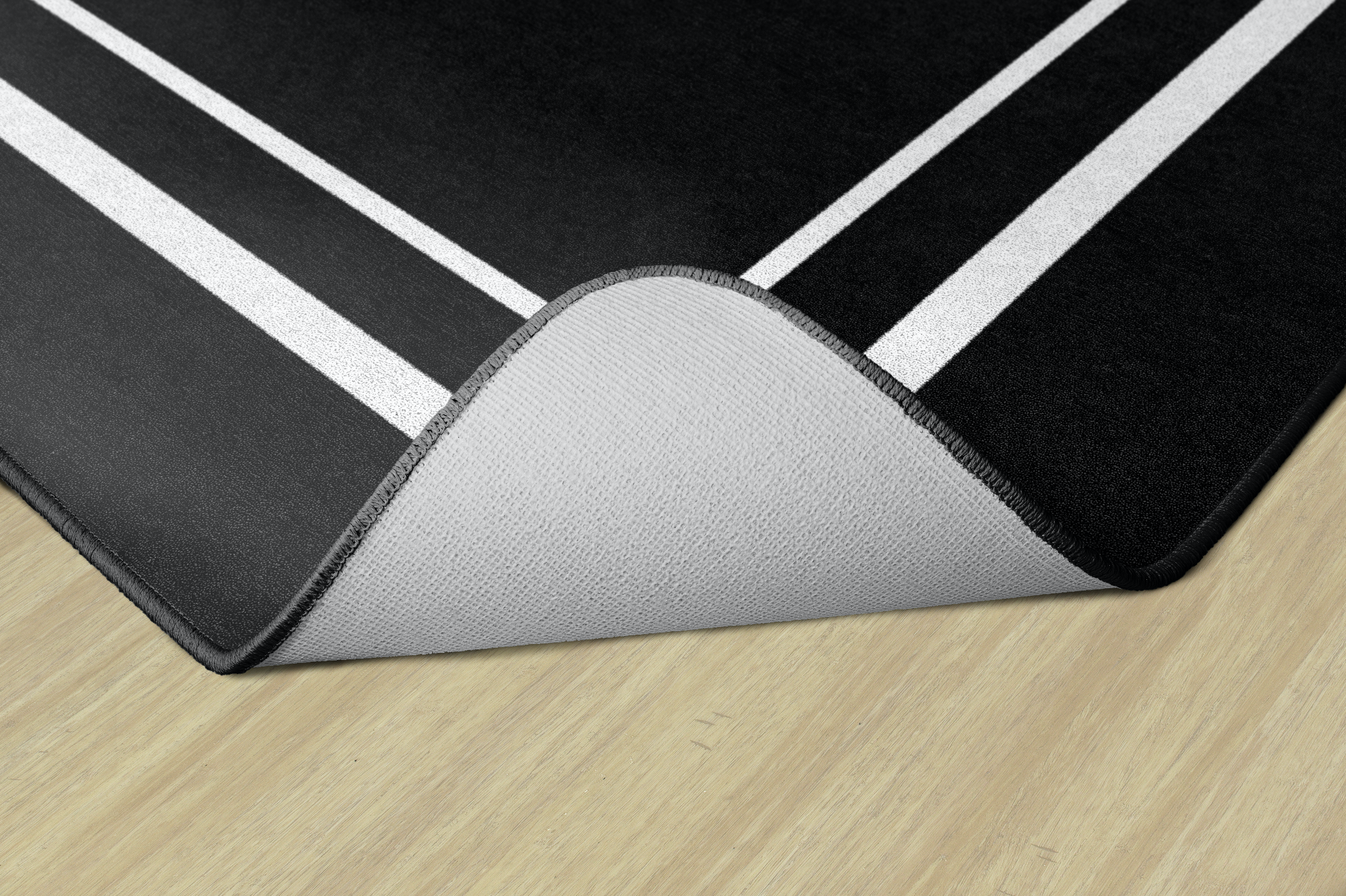 Black & White Border Classroom Rug by Schoolgirl Style