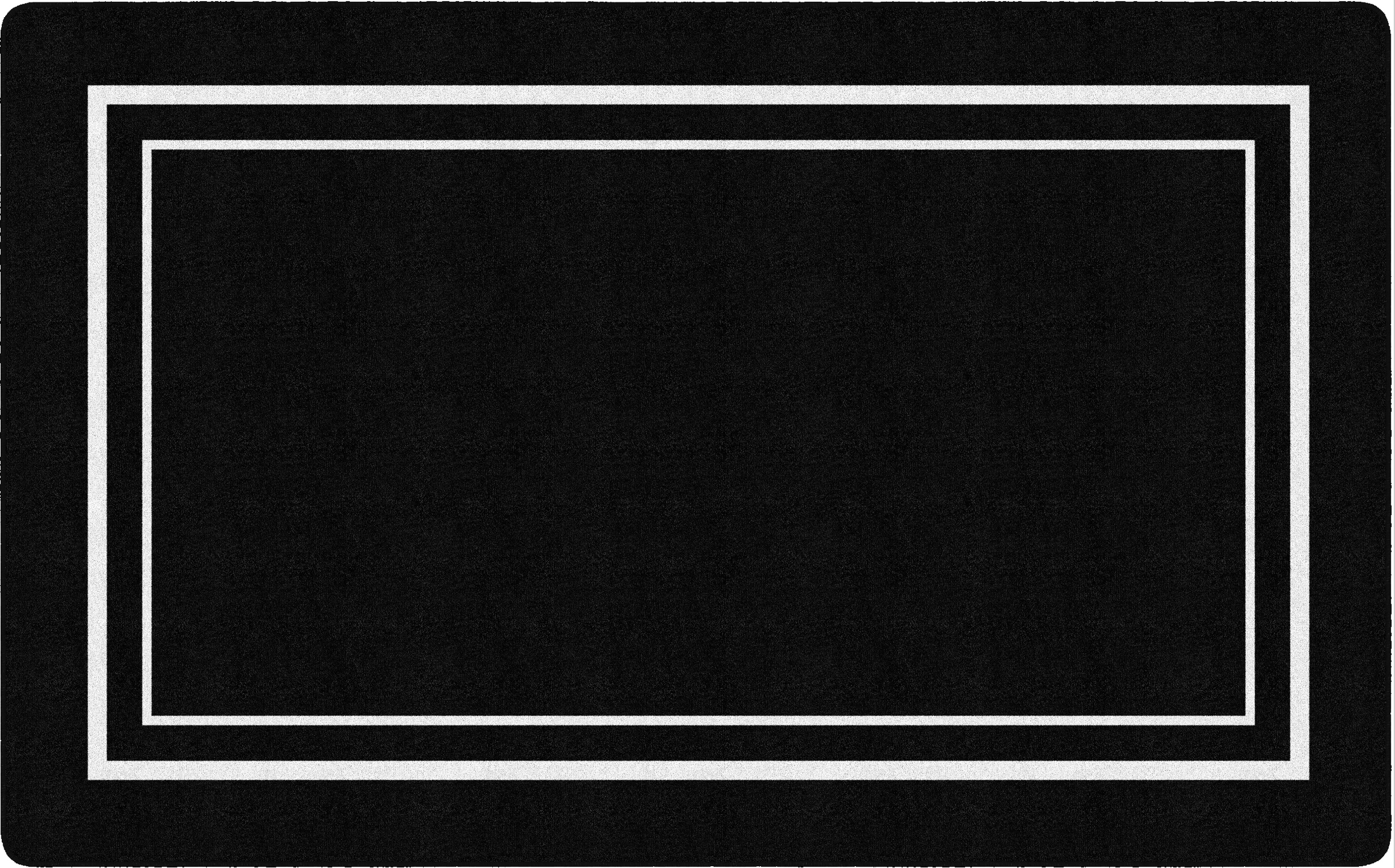 Black & White Border Classroom Rug by Schoolgirl Style