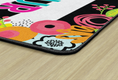 Load image into Gallery viewer, This is Our Happy Place Tropical Stripe Classroom Rug by Schoolgirl Style

