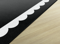 Load image into Gallery viewer, Black & White Scallop Classroom Rug by Schoolgirl Style

