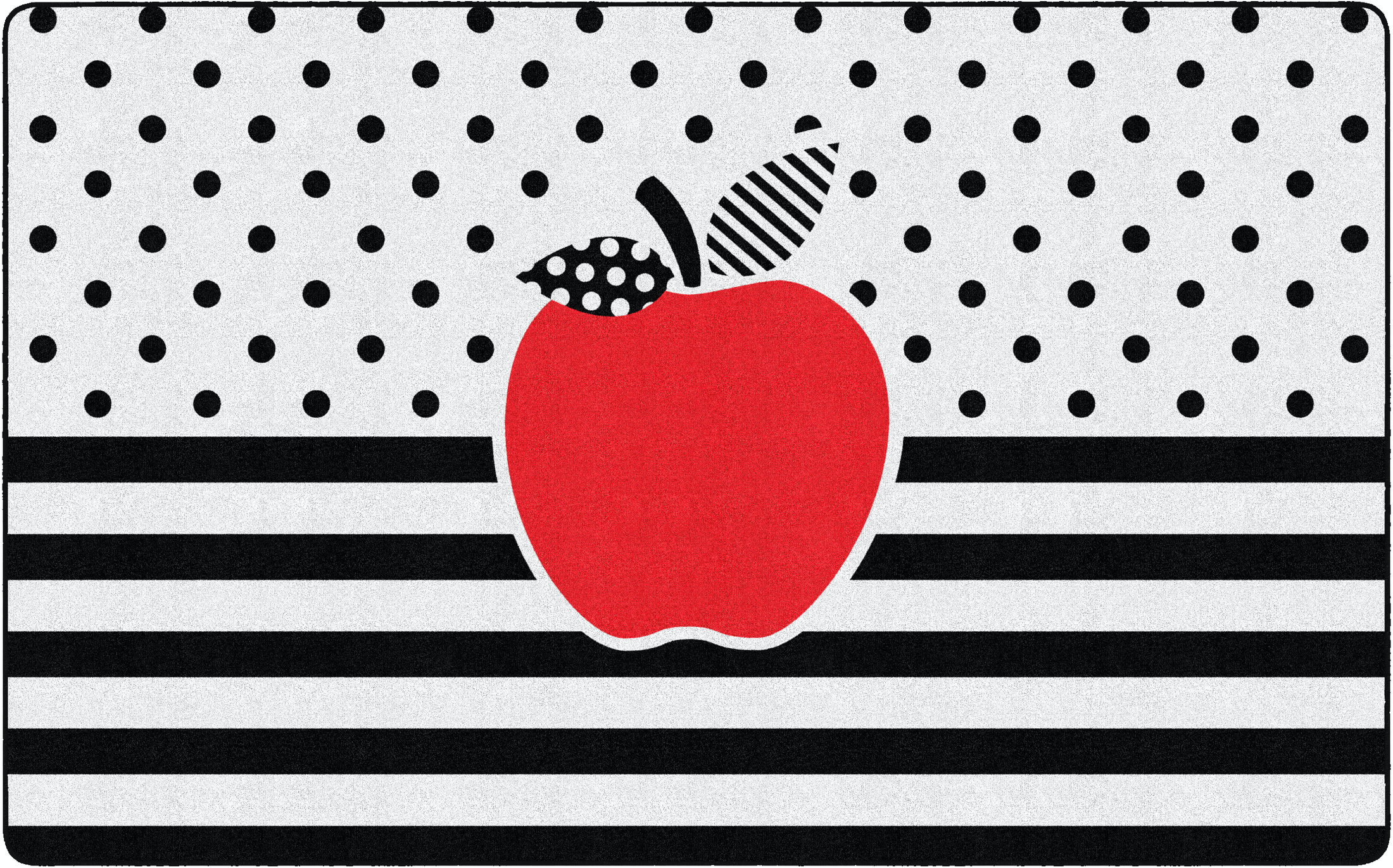Red Apple Classroom Rug by Schoolgirl Style
