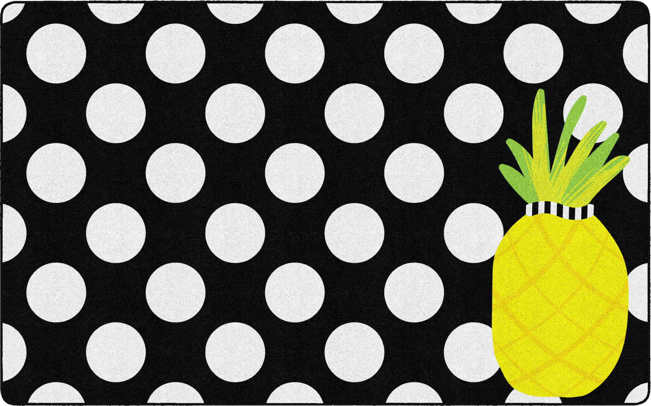 Tropical Pineapple Classroom Rug by Schoolgirl Style