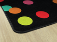 Load image into Gallery viewer, Rainbow Polka Dots Classroom Rug by Schoolgirl Style

