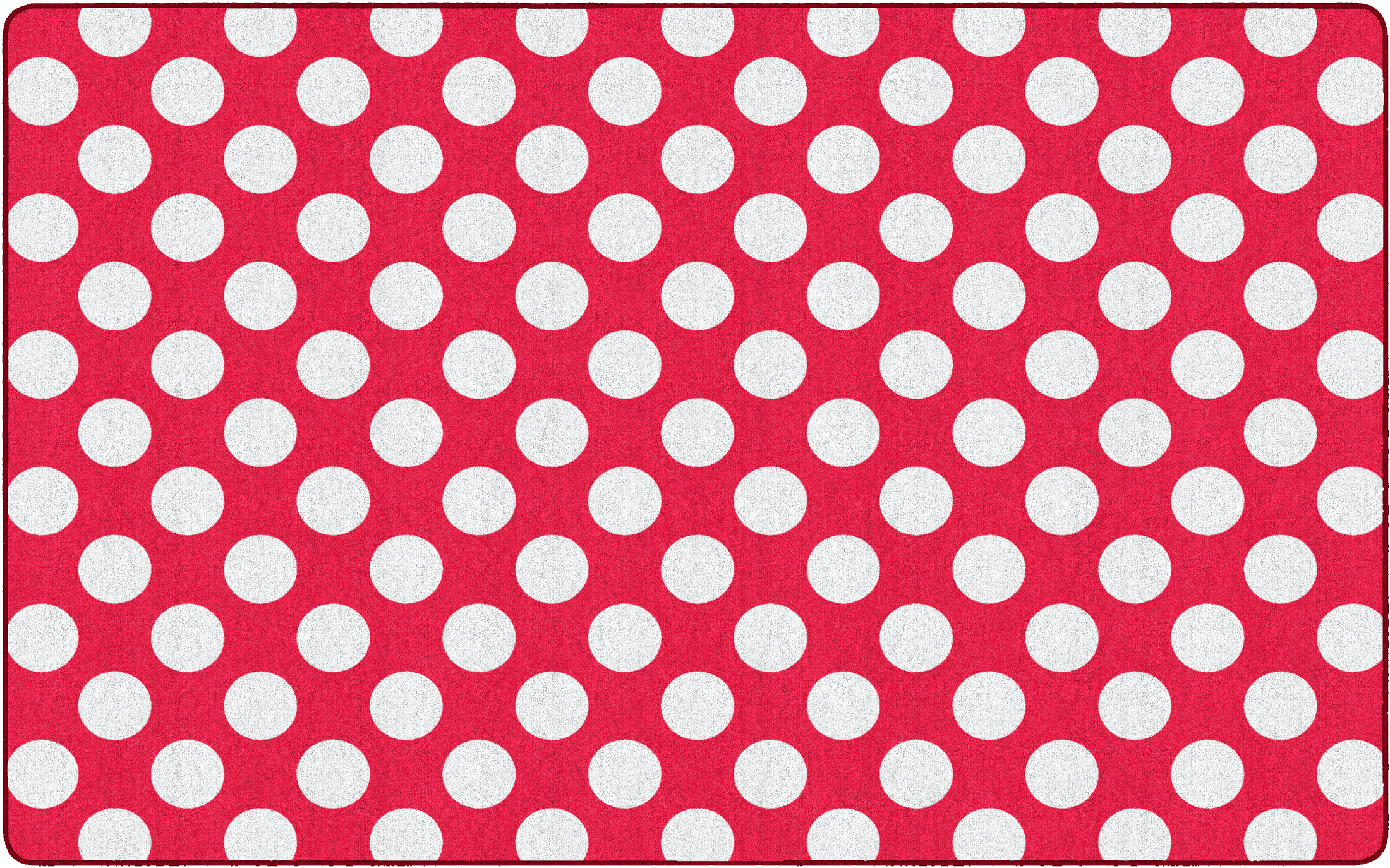 Red Polka Dot Classroom Rug by Schoolgirl Style