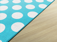 Load image into Gallery viewer, Blue Polka Dot Classroom Rug by Schoolgirl Style 
