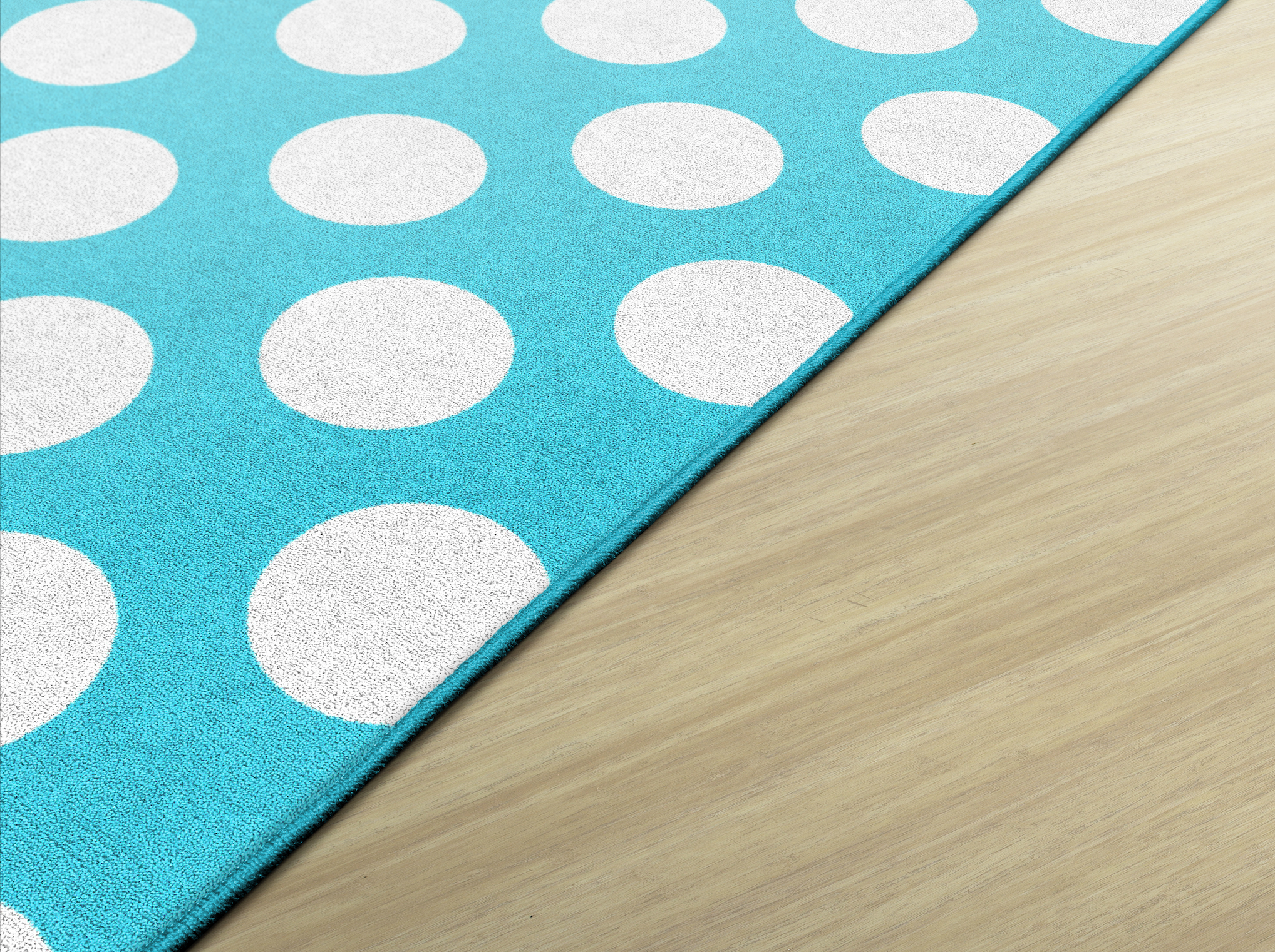 Blue Polka Dot Classroom Rug by Schoolgirl Style 