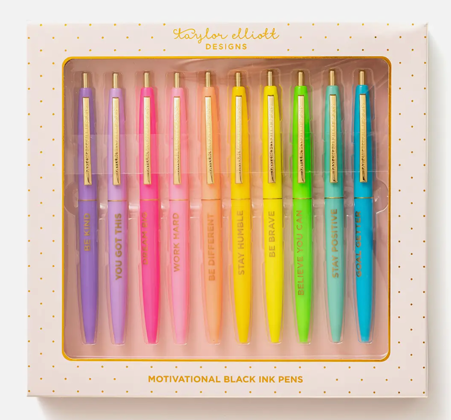 Set of 10 Motivational Pens