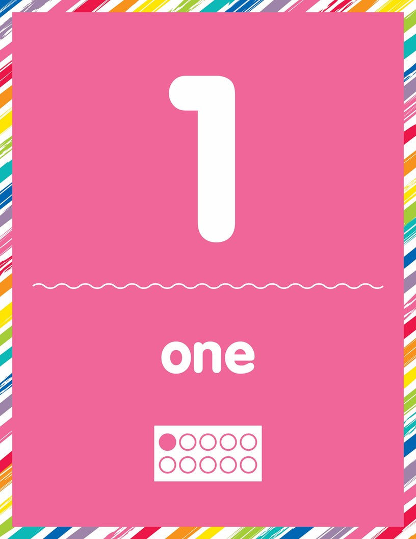 Number Cards with Tens Frame 1-30