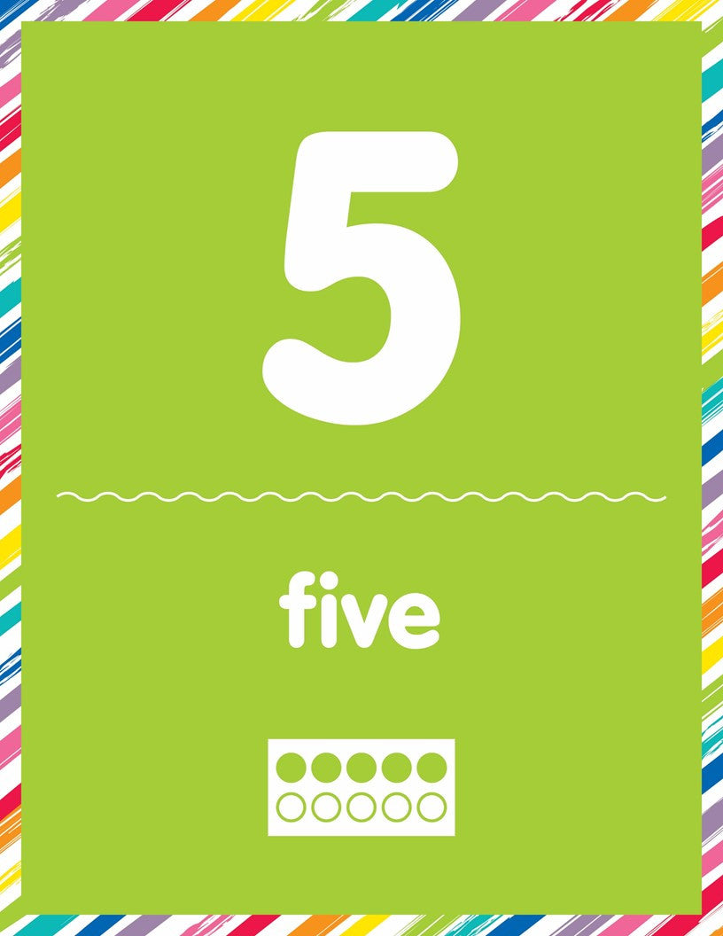Number Cards with Tens Frame 1-30