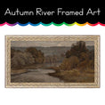 Load image into Gallery viewer, Autumn River Framed Antique Art
