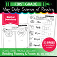 Load image into Gallery viewer, Printable First Grade May Daily Science of Reading
