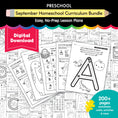 Load image into Gallery viewer, Preschool September Homeschool Thematic Unit Bundle
