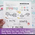 Load image into Gallery viewer, Printable Second Grade March Daily Heart Words
